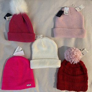 5 Pacsun Beanies NWT - NEFF & LA Hearts